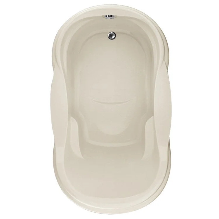 Soaking Tub Designer Collection Vanessa 72 x 42 Inch Drop-In Tub Only End Biscuit Acrylic