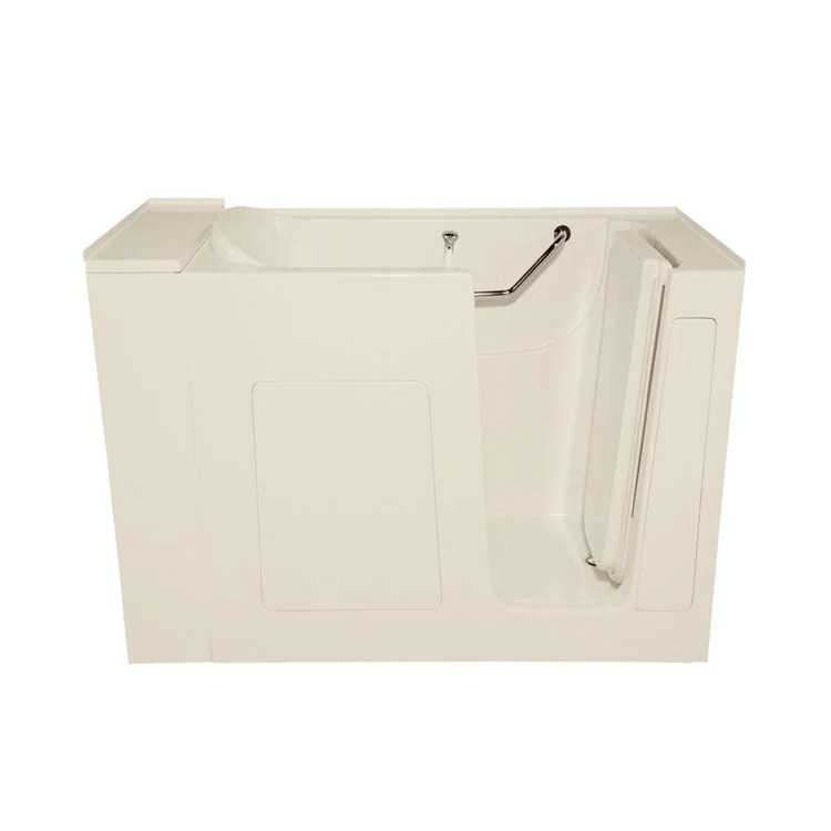 Walk-In Tub Designer Collection Walk-In 52 x 30 Inch Tub Only Left Hand Biscuit