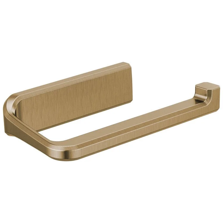 Toilet Paper Holder Levoir Brilliance Luxe Gold Zinc 6-1/4 Inch 3-7/16 Inch Wall Mount