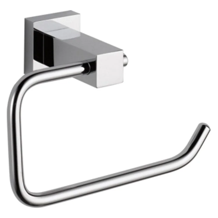 Toilet Paper Holder Brevard Open Chrome Brass 6-1/4 Inch 2-1/2 Inch Wall Mount