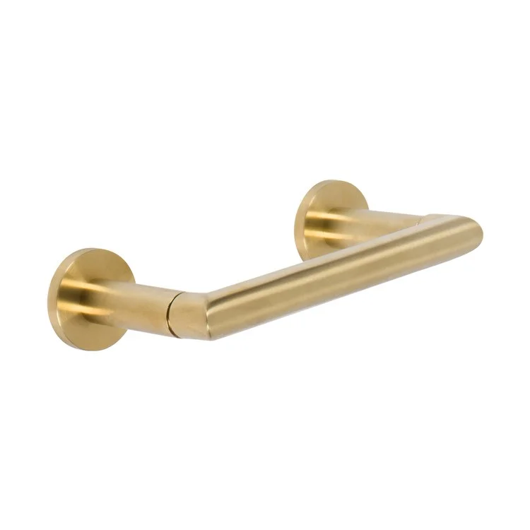 Toilet Paper Holder Priya Double Post Satin Brass PVD Brass 5-13/16 Inch 3-1/8 Inch Wall Mount