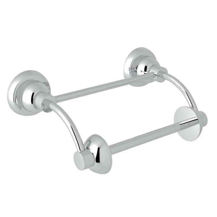 Toilet Paper Holder Holborn Pivot Bar Polished Chrome Brass 6.25 Inch 4 Inch Wall Mount