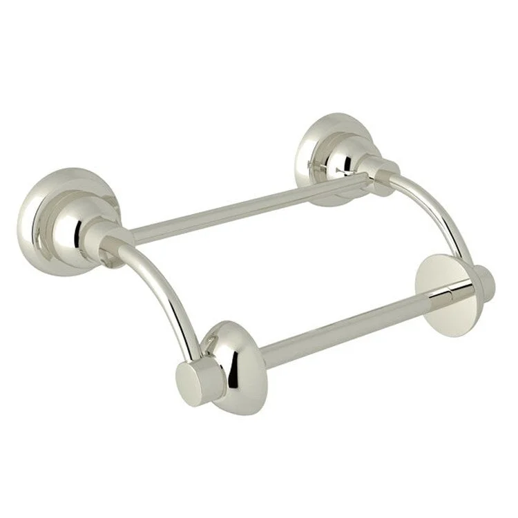 Toilet Paper Holder Holborn Pivot Bar Polished Nickel Brass 6.25 Inch 4 Inch Wall Mount