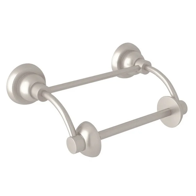 Toilet Paper Holder Holborn Pivot Bar Satin Nickel Brass 6.25 Inch 4 Inch Wall Mount