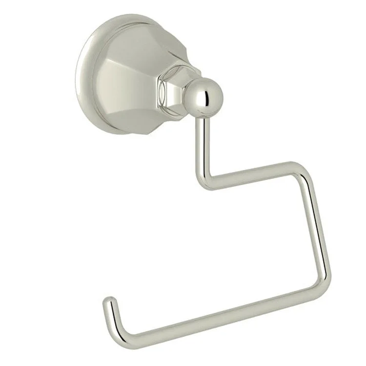 Toilet Paper Holder Palladian Open Polished Nickel Brass 4-5/64 Inch Wall Mount