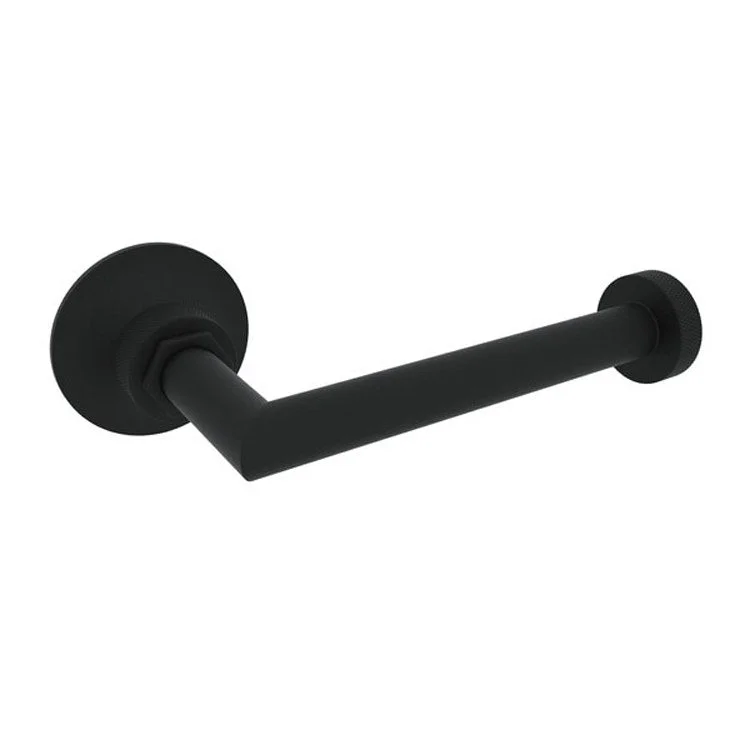 Toilet Paper Holder Graceline Matte Black Brass 6 Inch 3-15/16 Inch Wall Mount