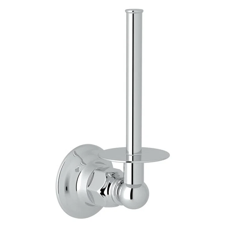 Toilet Paper Holder Country Bath Euro Polished Chrome Metal 6 Inch 2-3/4 Inch Wall Mount