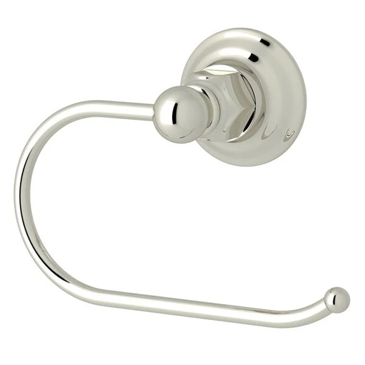 Toilet Paper Holder Polished Nickel Metal 3-1/4 Inch Wall Mount 6 Inch