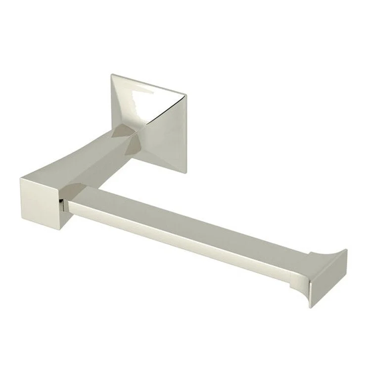 Toilet Paper Holder Vincent Single Polished Nickel Brass/Zinc 3-11/32 Inch Wall Mount