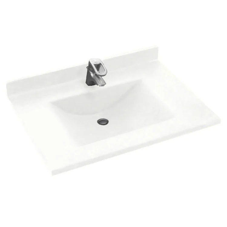 Vanity Top Contour Single Bowl 25 x 22 Inch ADA Mountain Haze Swanstone