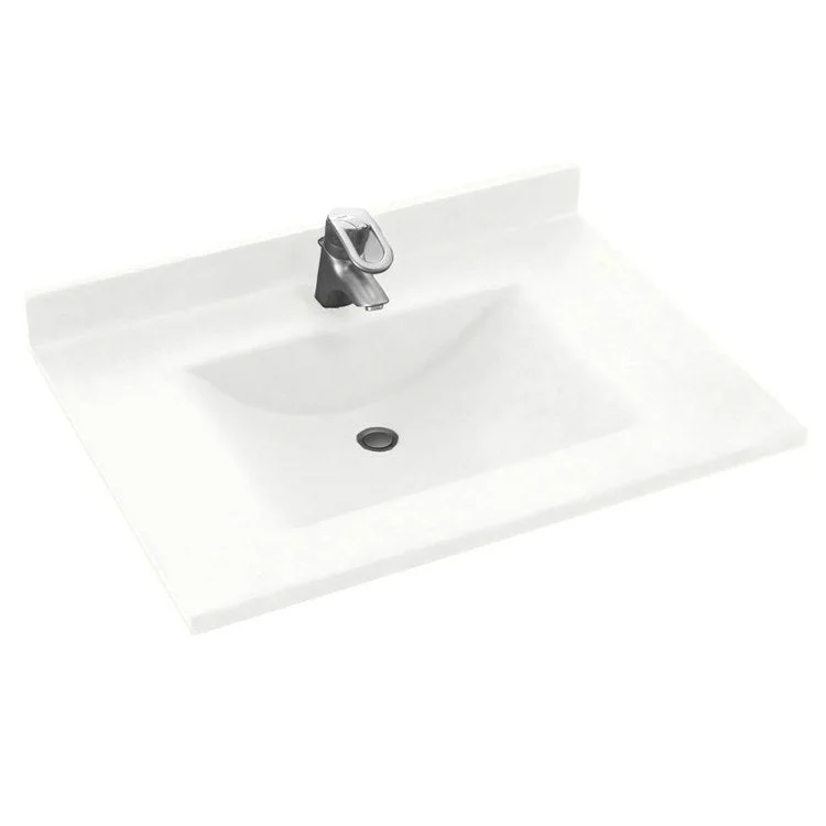 Vanity Top Contour Single Bowl 31 x 22 Inch ADA Mountain Haze Swanstone