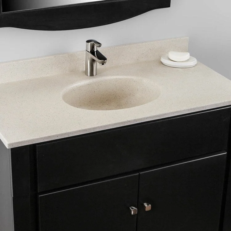 Ellipse 37x19" Single Bowl Vanity Top