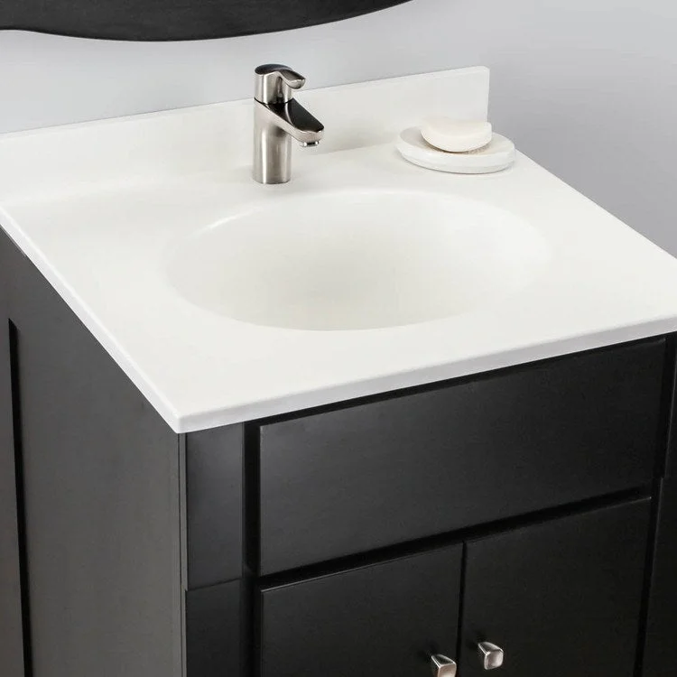 Ellipse 25x22" Single Bowl Vanity Top