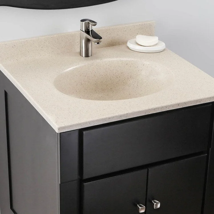 Ellipse 25x22" Single Bowl Vanity Top