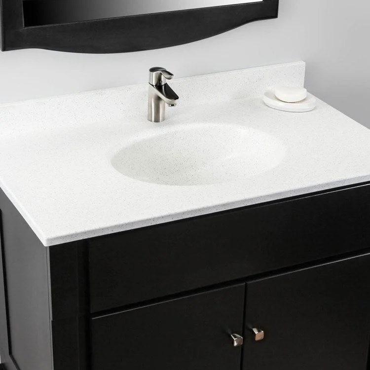 Ellipse 37x22" Single Bowl Vanity Top