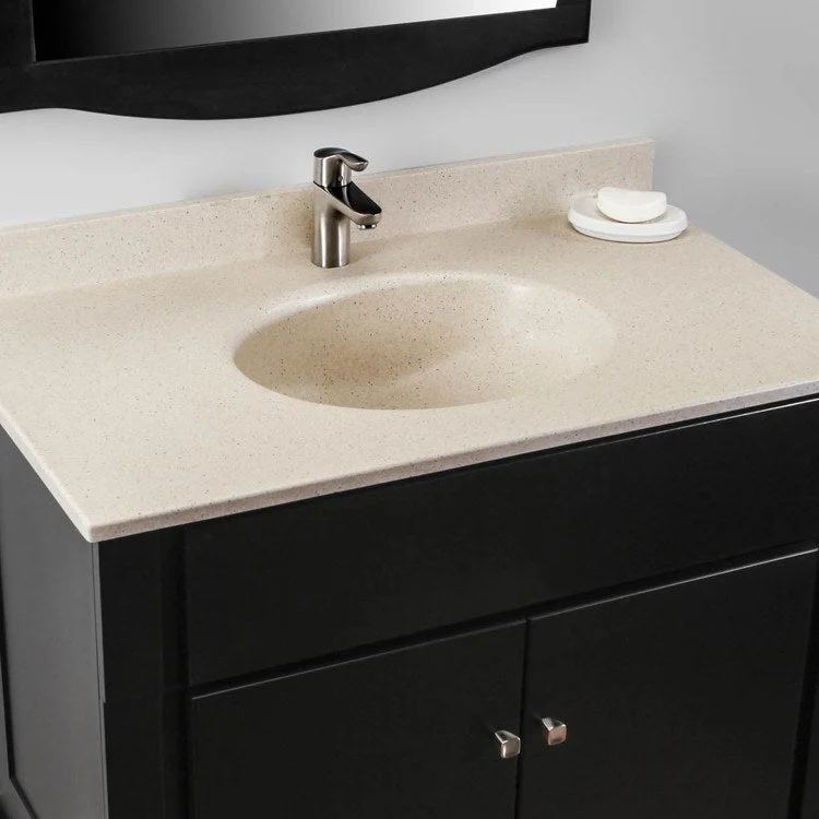 Ellipse 37x22" Single Bowl Vanity Top