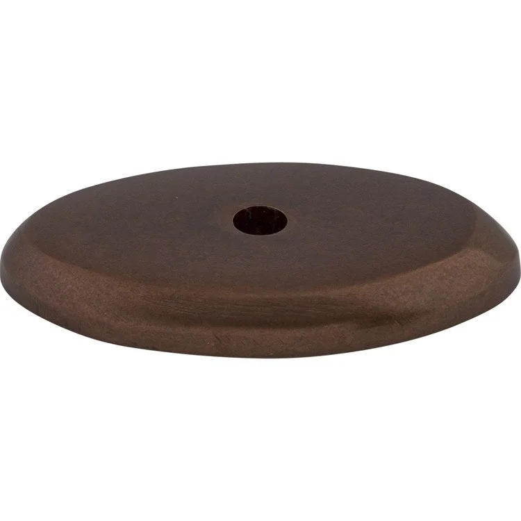 Knob Backplate Aspen Oval Mahogany Bronze 1-1/2 Inch 1 Hole Bronze