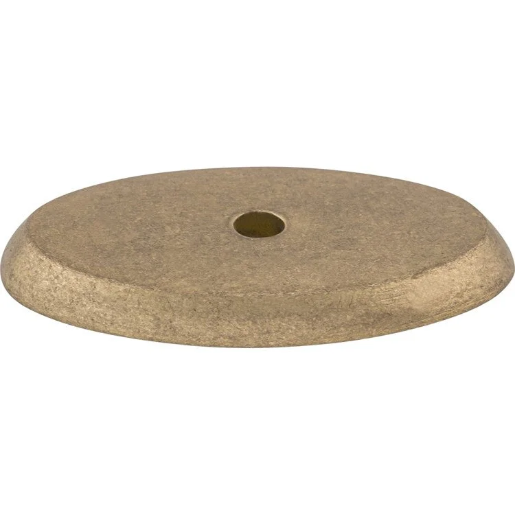 Knob Backplate Aspen Oval Light Bronze 1-3/4 Inch 1 Hole Bronze