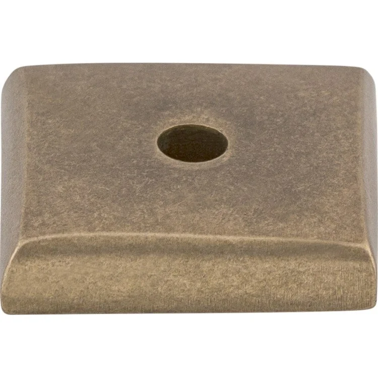 Knob Backplate Aspen Square Light Bronze 7/8 Inch 1 Hole Bronze