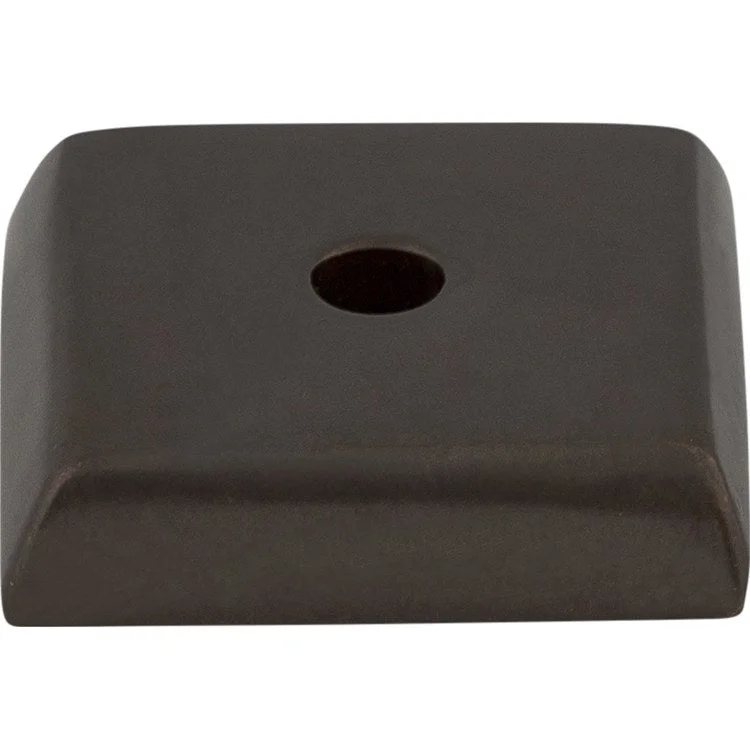 Knob Backplate Aspen Square Medium Bronze 7/8 Inch 1 Hole Bronze