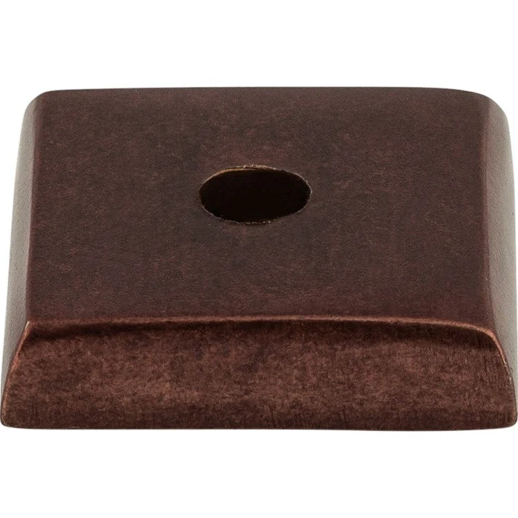 Knob Backplate Aspen Square Mahogany Bronze 7/8 Inch 1 Hole Bronze