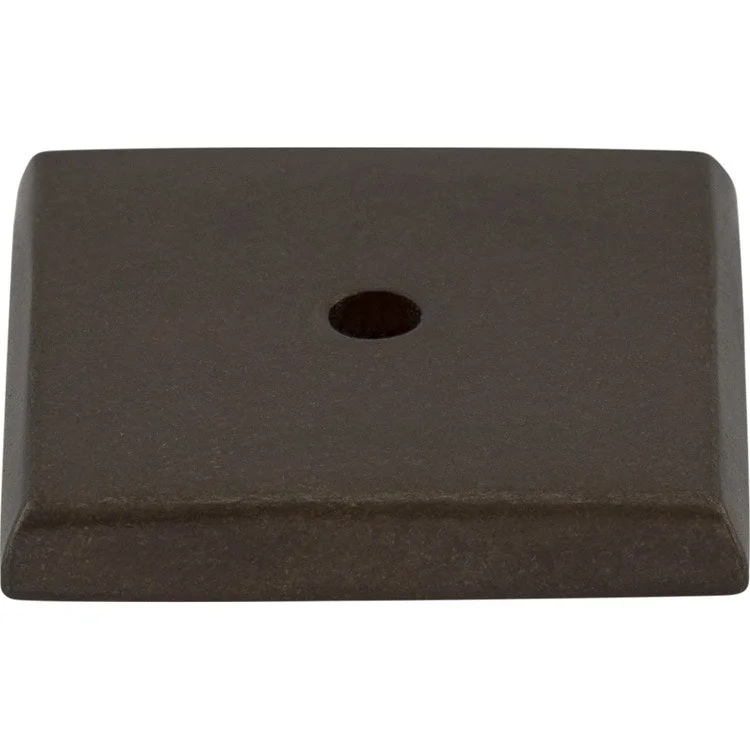 Knob Backplate Aspen Square Medium Bronze 1-1/4 Inch 1 Hole Bronze