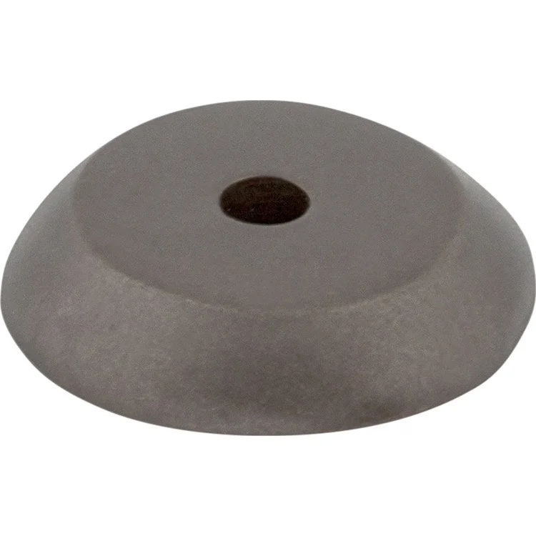 Knob Backplate Aspen Round Medium Bronze 7/8 Inch 1 Hole Bronze