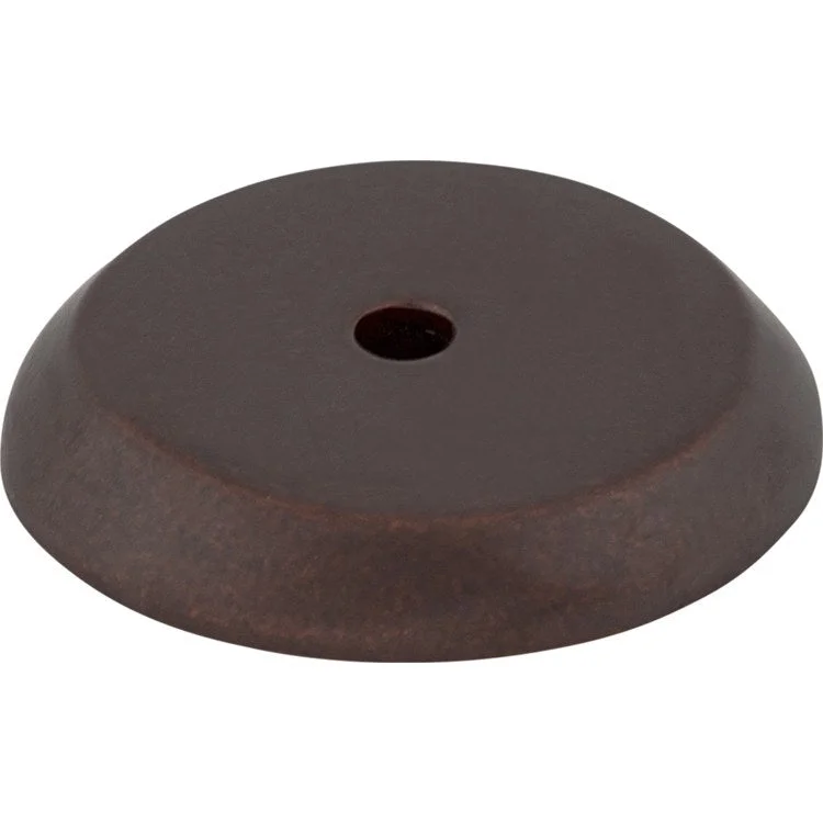 Knob Backplate Aspen Round Mahogany Bronze 1-1/4 Inch 1 Hole Bronze