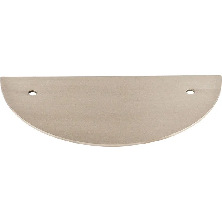 Backplate Sanctuary Half Circle 3-1/2 Inch Brushed Satin Nickel Steel TK54BSN