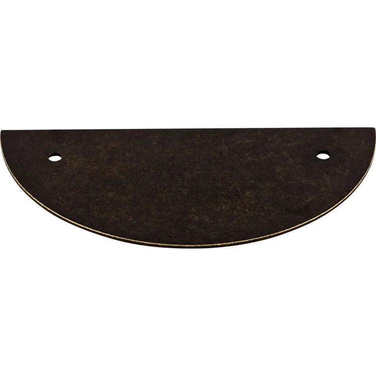 Backplate Sanctuary Half Circle 3-1/2 Inch German Bronze Steel TK54GBZ