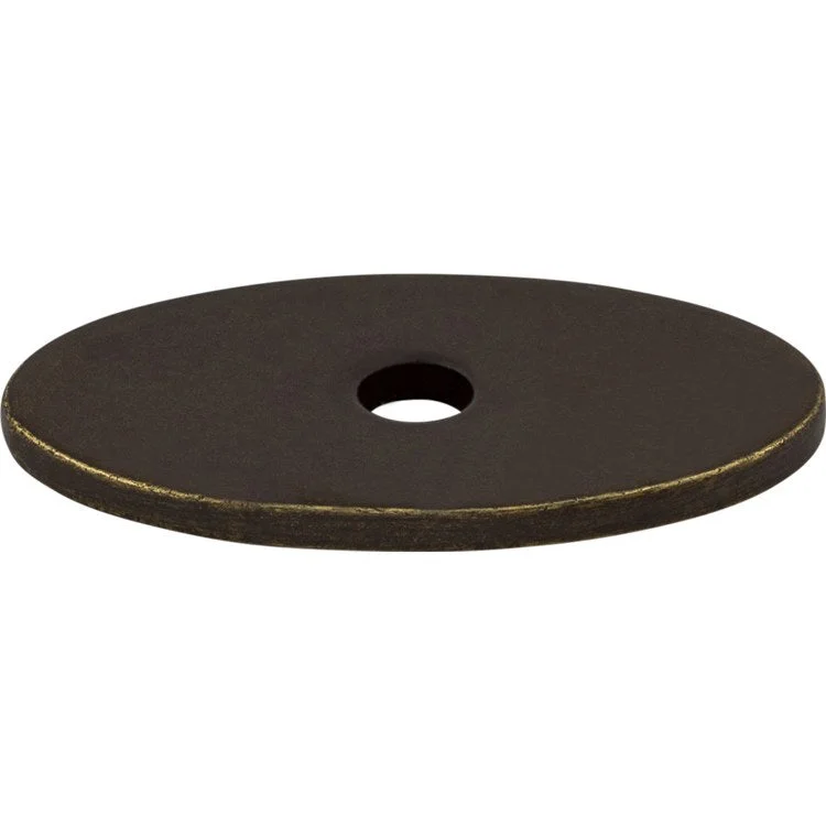 Backplate Sanctuary Oval 1-1/4 Inch German Bronze Steel TK58GBZ