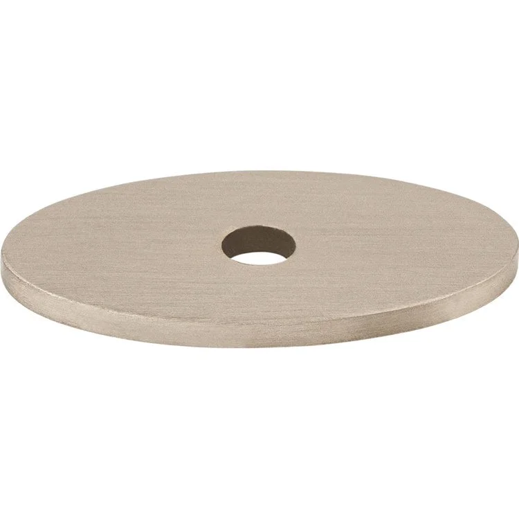 Backplate Sanctuary Oval 1-1/4 Inch Brushed Satin Nickel Steel TK58BSN