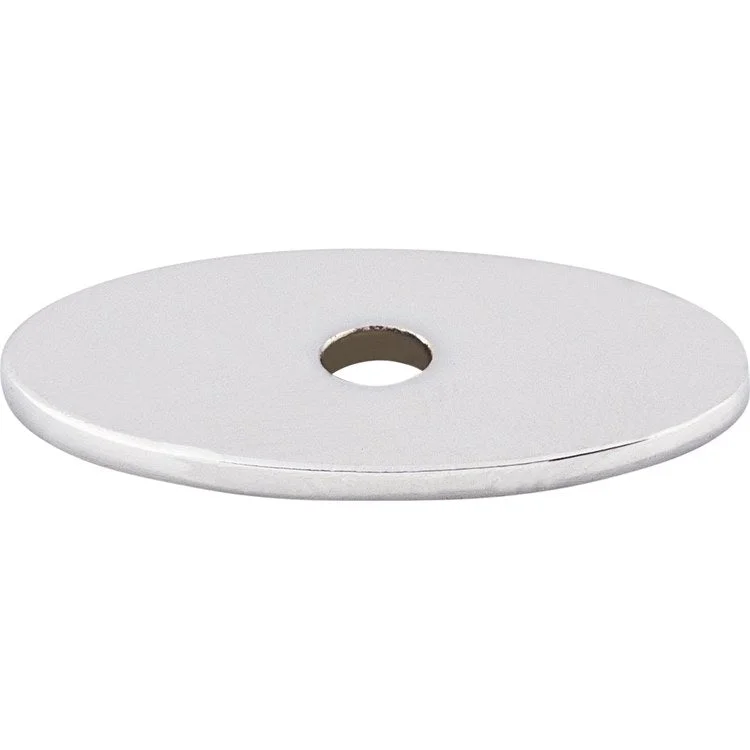 Backplate Sanctuary Oval 1-1/4 Inch Polished Chrome Steel TK58PC