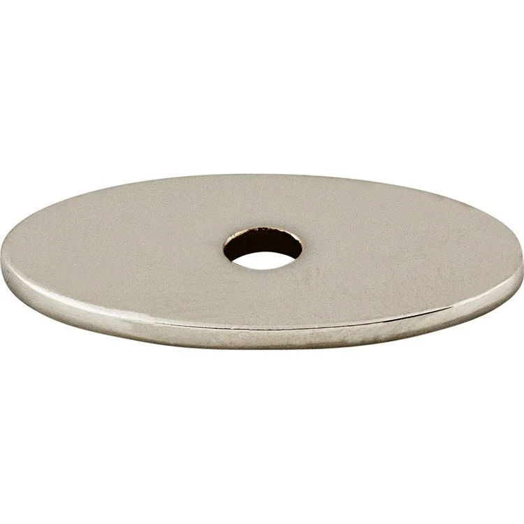 Backplate Sanctuary Oval 1-1/4 Inch Polished Nickel Steel TK58PN