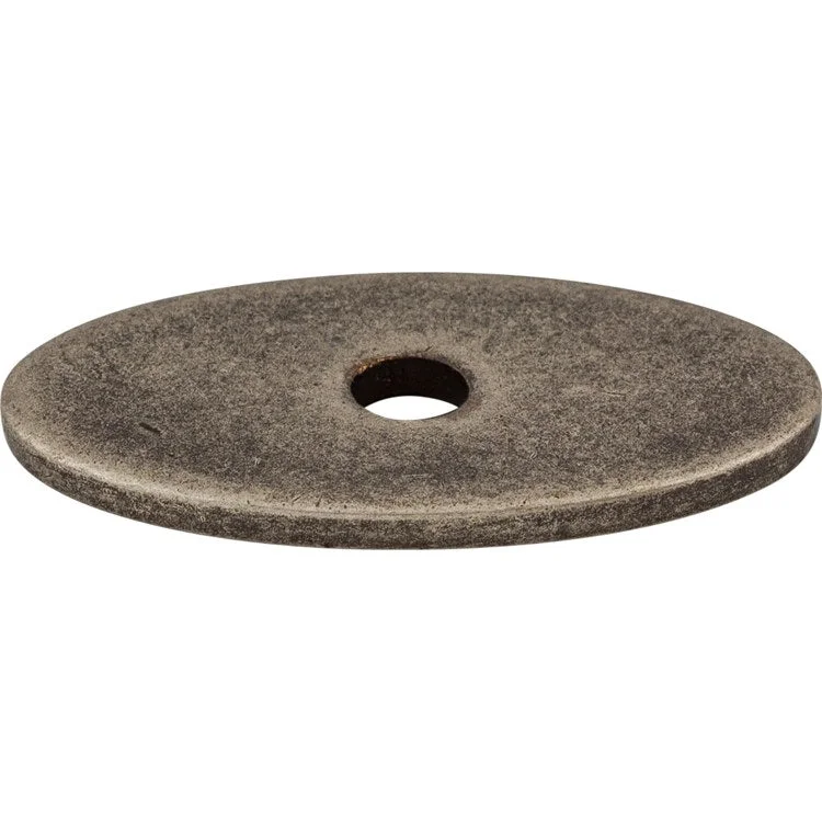 Backplate Sanctuary Oval 1-1/4 Inch Pewter Antique Steel TK58PTA