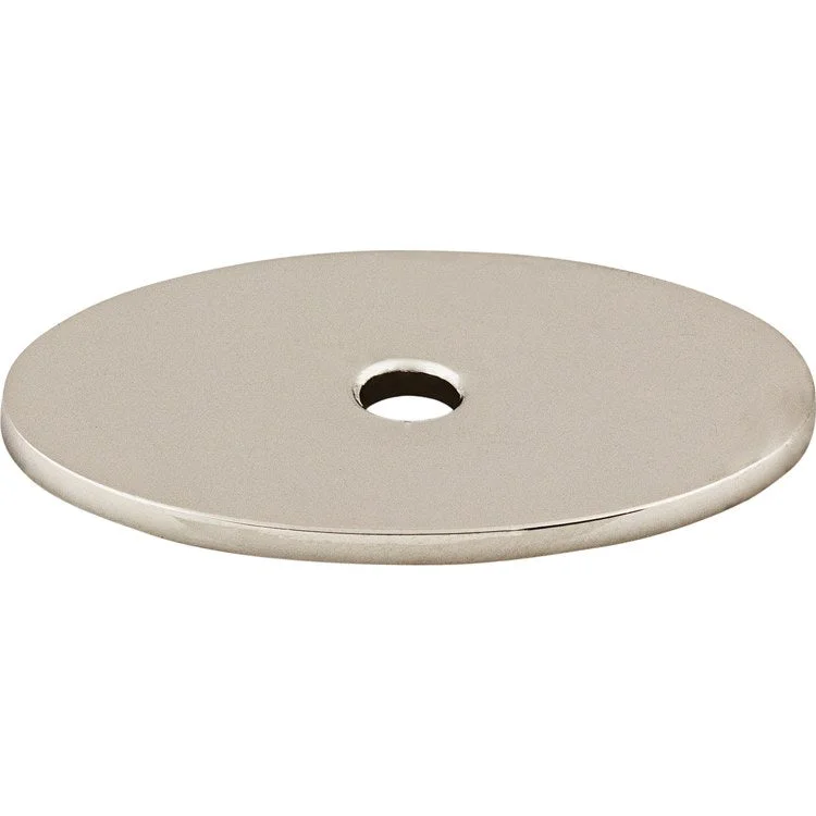 Backplate Sanctuary Oval 1-1/2 Inch Polished Nickel Steel TK60PN