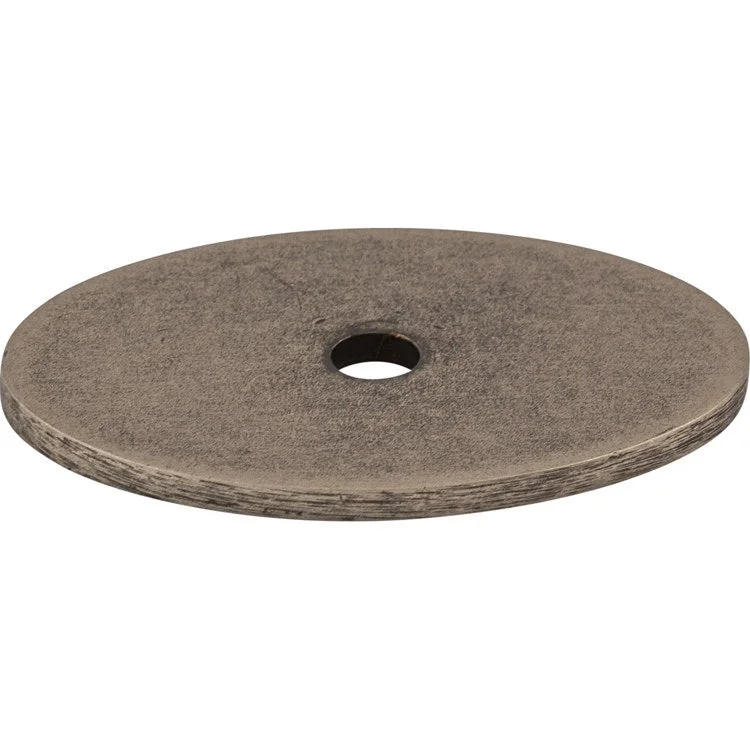 Backplate Sanctuary Oval 1-1/2 Inch Pewter Antique Steel TK60PTA