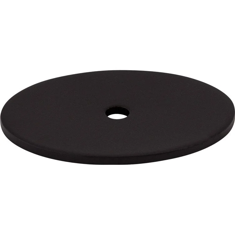 Backplate Sanctuary Oval 1-3/4 Inch Flat Black Steel TK62BLK