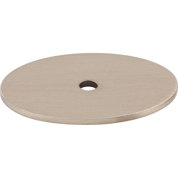 Backplate Sanctuary Oval 1-3/4 Inch Brushed Satin Nickel Steel TK62BSN