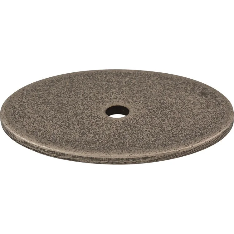 Backplate Sanctuary Oval 1-3/4 Inch Pewter Antique Steel TK62PTA