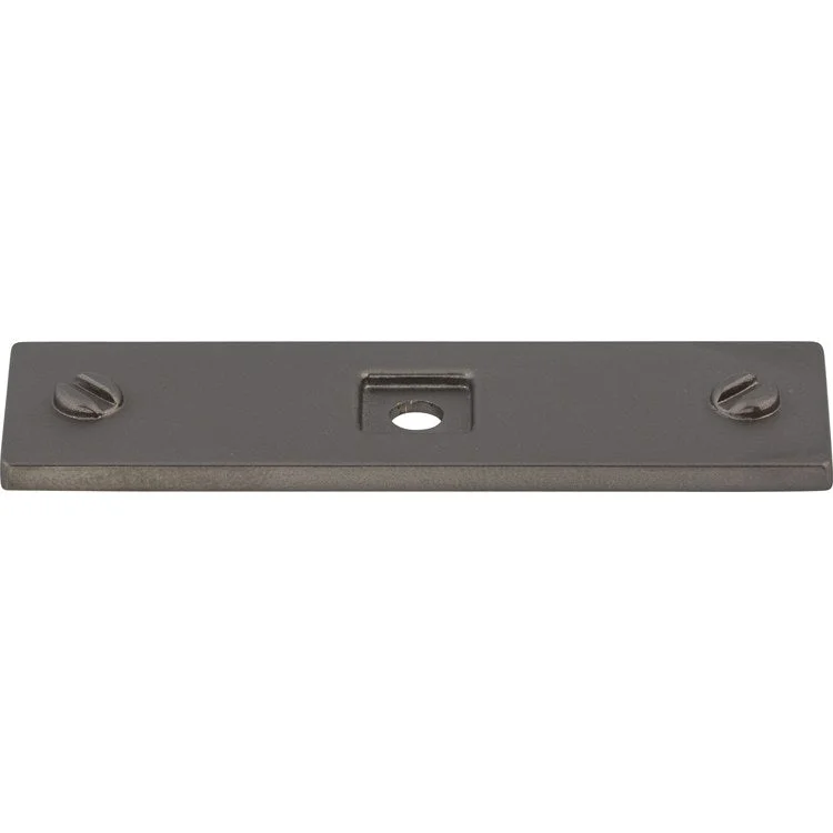 Backplate Barrington Channing 3 x 7/8 x 1/8 Inch Ash Gray Zinc Alloy TK741AG