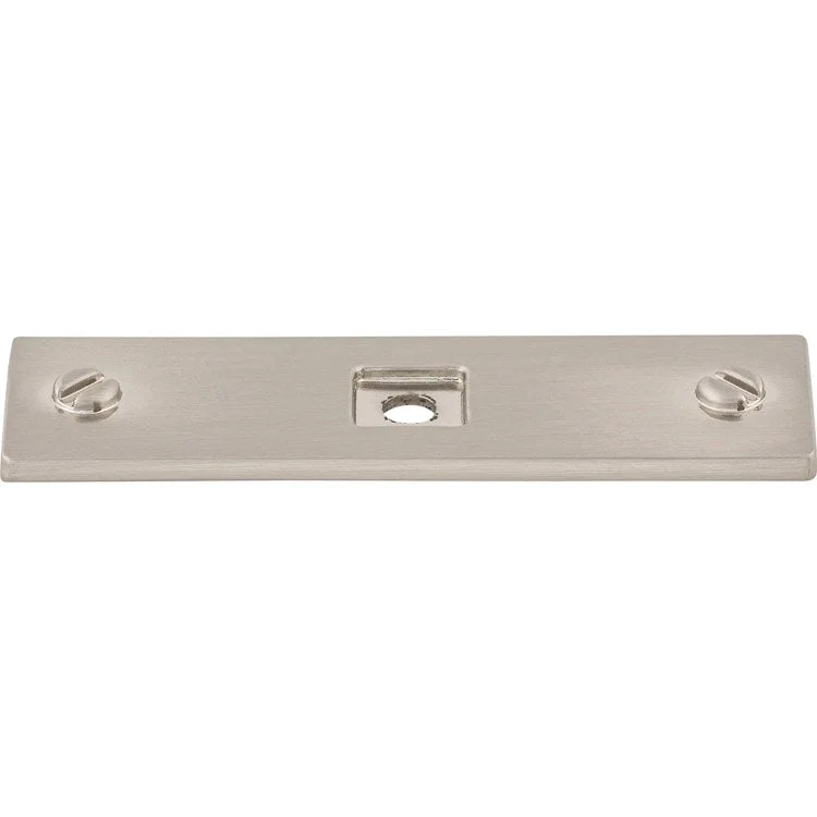 Backplate Barrington Channing 3 x 7/8 x 1/8 Inch Brushed Satin Nickel Zinc Alloy TK741BSN