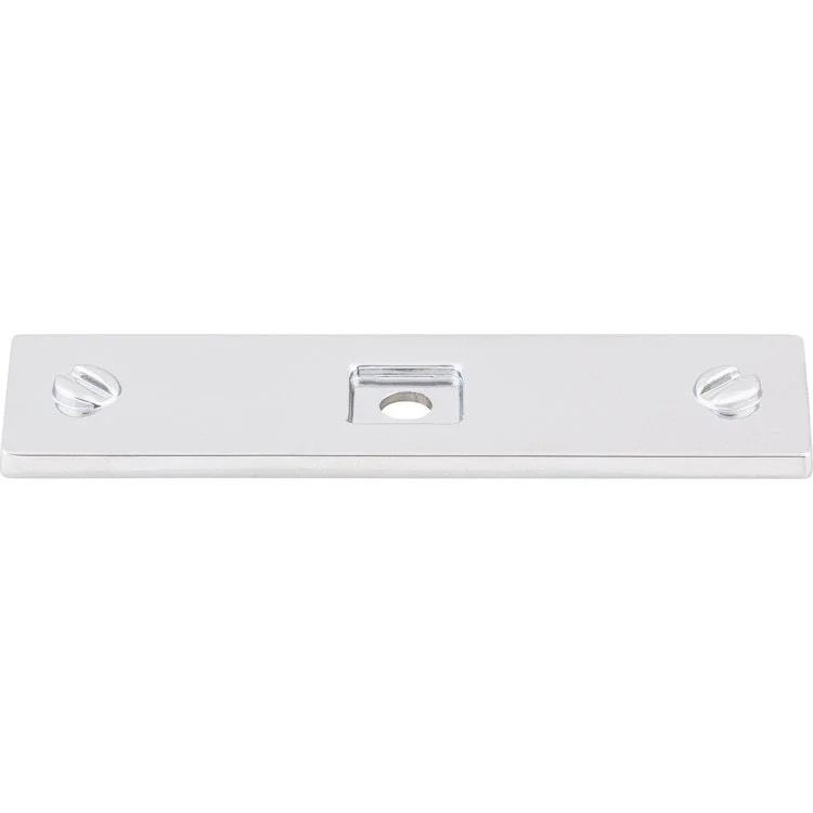 Backplate Barrington Channing 3 x 7/8 x 1/8 Inch Polished Chrome Zinc Alloy TK741PC