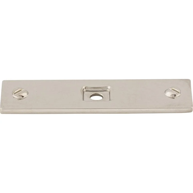 Backplate Barrington Channing 3 x 7/8 x 1/8 Inch Polished Nickel Zinc Alloy TK741PN